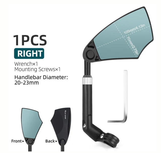 Anti-Glare Foldable Bike Mirror