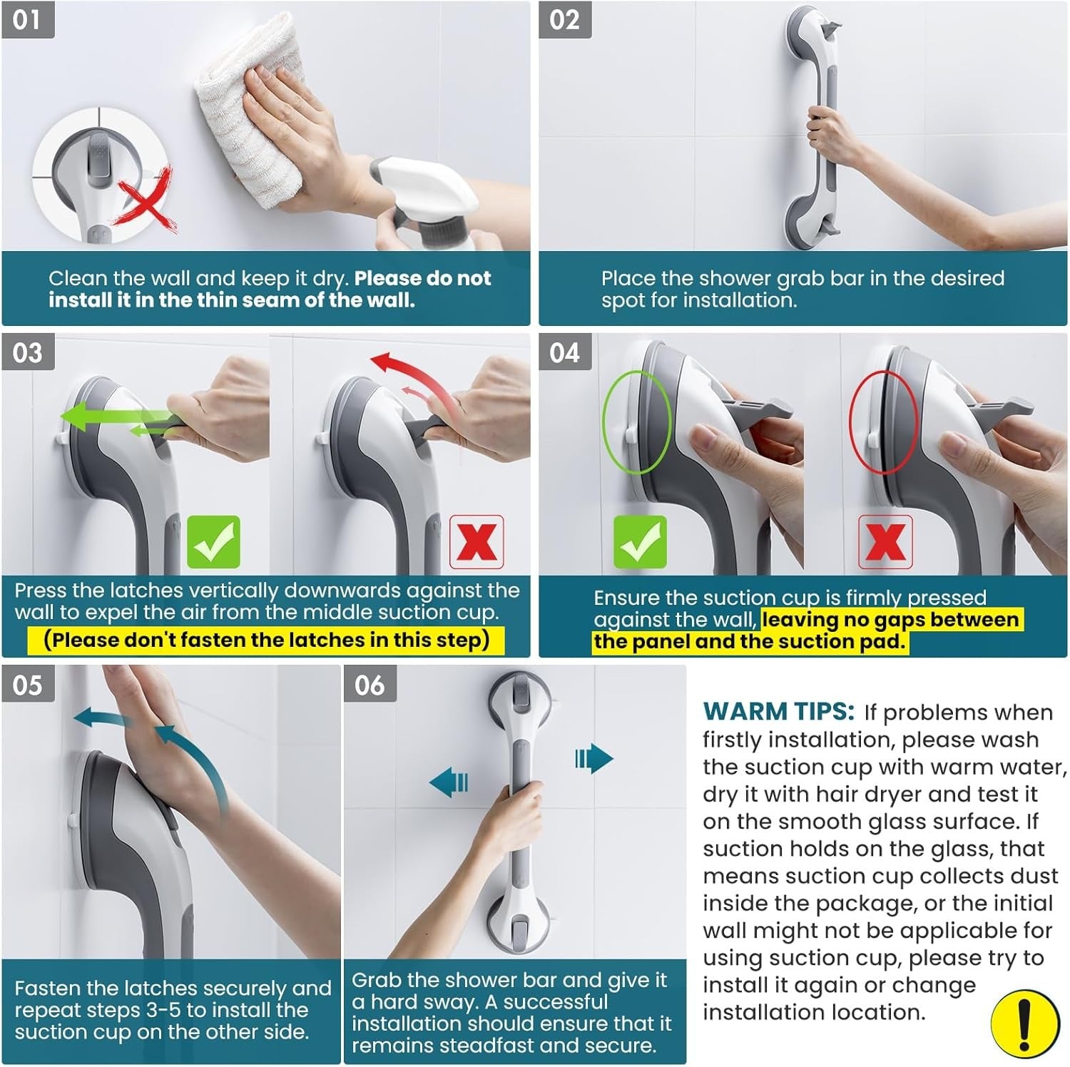 Shower Grab Bar for Elderly